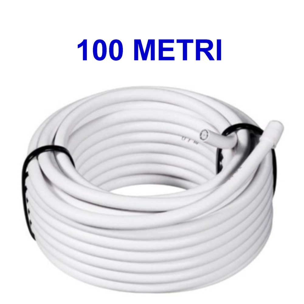 TV Ariel video di piombo piombo piombo TV cavo coassiale antenna RF di piombo RG6 7mm Nero 10m 