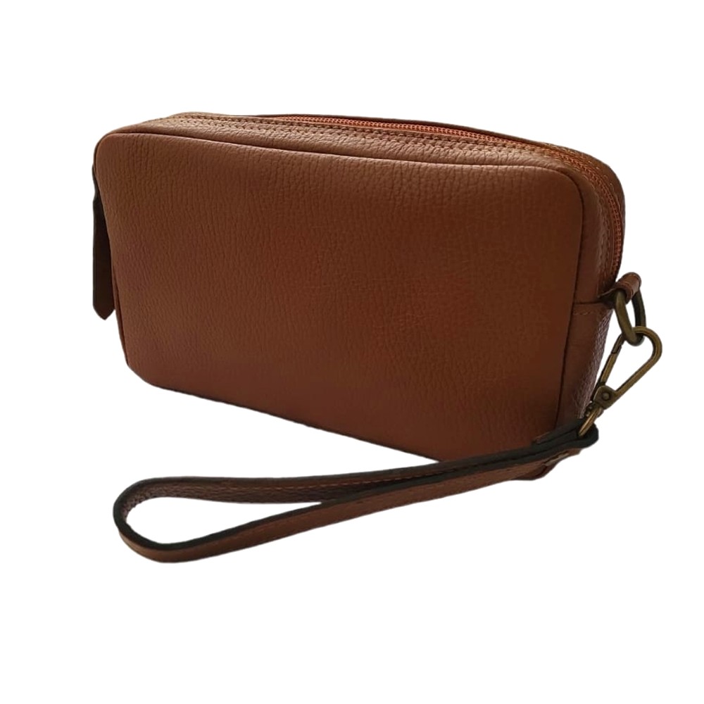POCHETTE DA UOMO BORSELLO CON MANIGLIA DA POLSO CUOIO VERA PELLE Vasta gamma di Abbigliamento e Accessori Borse Borselli Made in Italy 2190