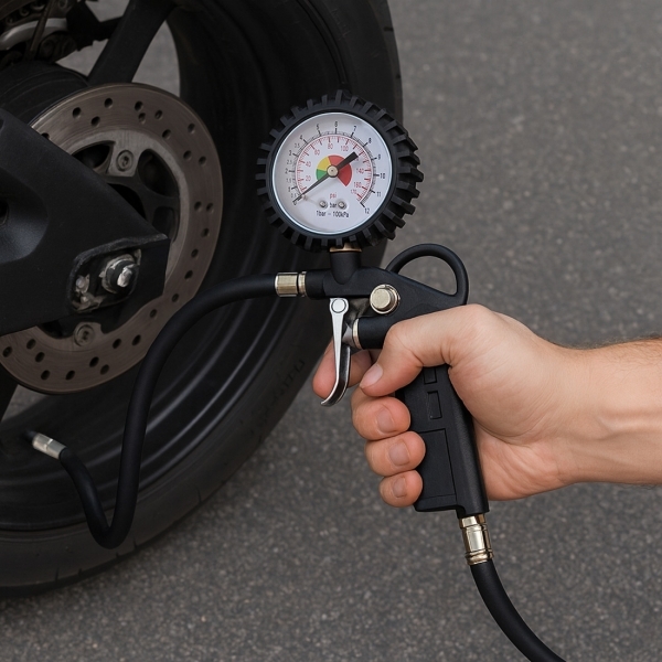 Pistola aria compressa con quadrante manometro 70mm