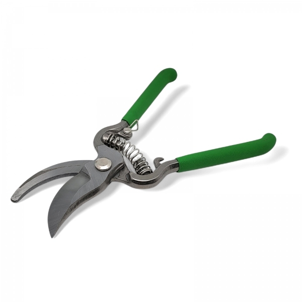 Cesoia da potatura con chiusura di sicurezza in metallo